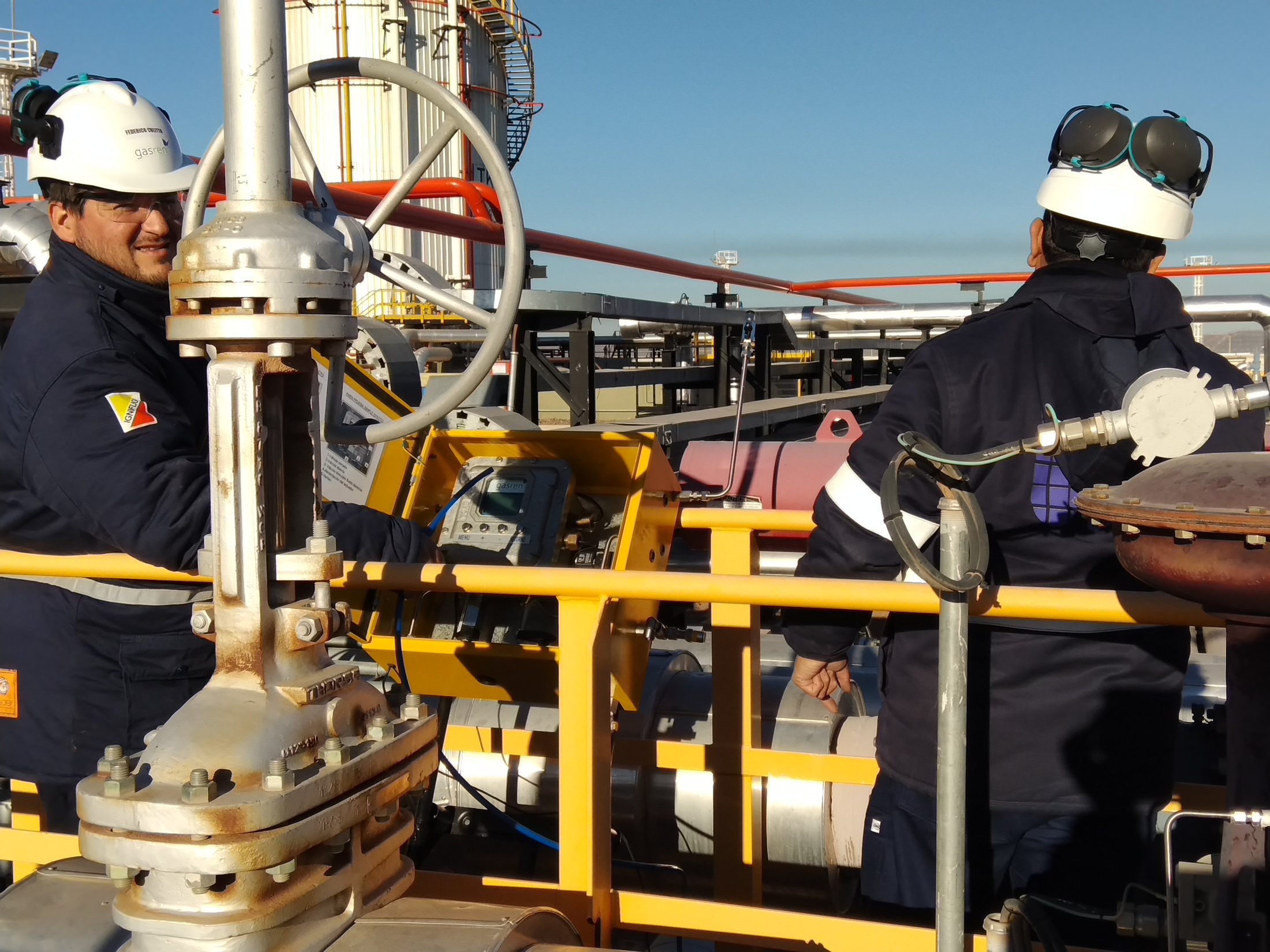 Equipo GASREN en planta